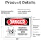 Signmission Keep Out Fumigating With Poison Gas Danger Sign, Vinyl Decal, 10in W x 7in L, 2PK OS-2PACK-DS-D-710-L-1401 - alternate 4